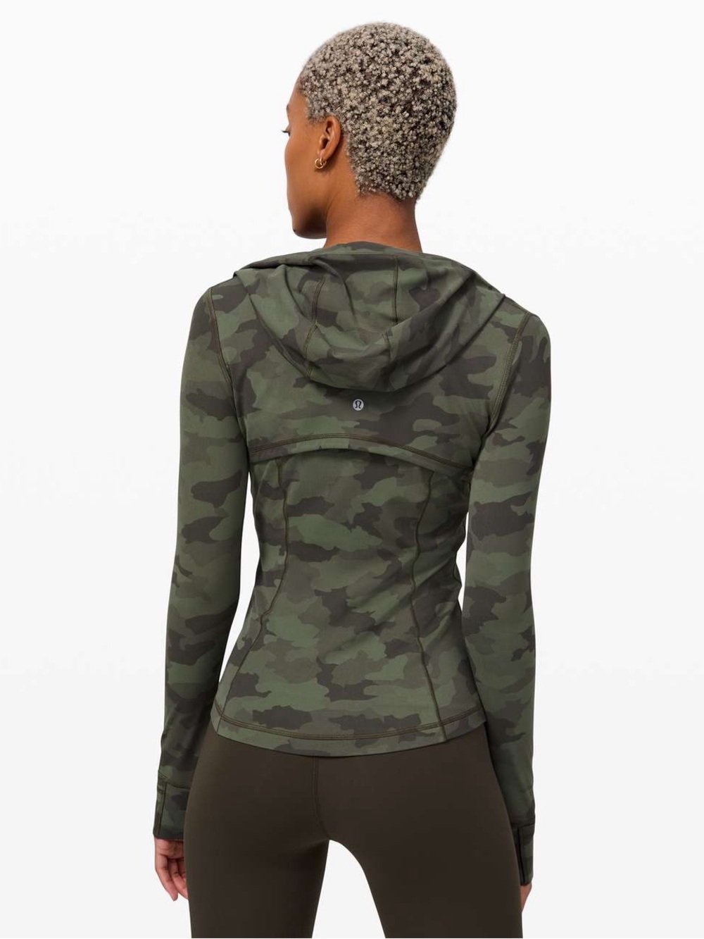 lululemon athletica Hooded Define Jacket Heritage 365 Camo Green Size 6 Nulu